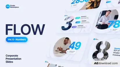 Flow - Numbers Scenes Pack Titles template preview