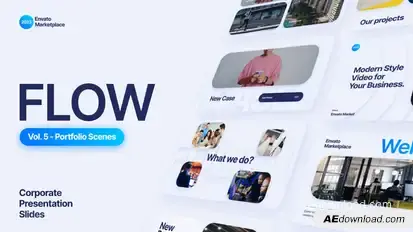 Flow - Portfolio Scenes Pack Titles template preview