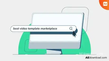 Flow Search Bar Logo Reveal Logo Stings template preview