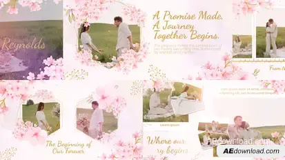 Flower Slideshow Elements template preview