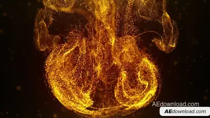 Flowing Particles Drop Logo Logo Stings template preview