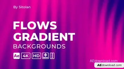 Flows Gradient Backgrounds Elements template preview