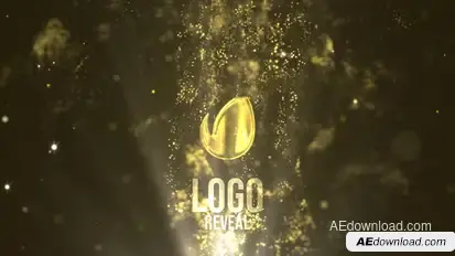 Fluid Gold Logo Reveal Logo Stings template preview