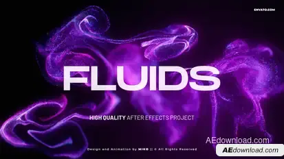 Fluids Titles template preview