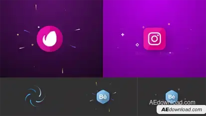 Flying Drops Logo Reveal – Spiral Shape Animation and Geometric Splash Identity Intro Logo Stings template preview