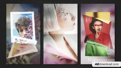 Fold Pages Slideshow Vertical Transitions Elements template preview