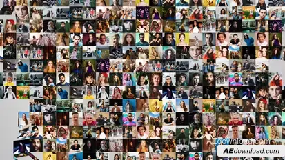 Folding Photo Animation Logo Stings template preview