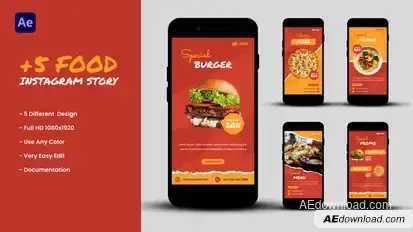 Food - Instagram Story Product Promo template preview