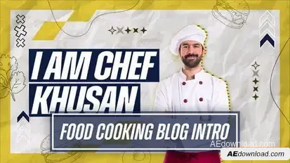 Videohive Food Cooking Blog Channel Intro Openers template preview