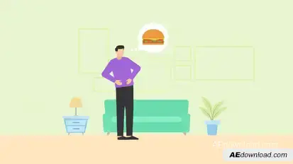 Food Delivery Animation Product Promo template preview