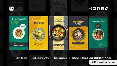 Food Instagram Reels Product Promo template preview