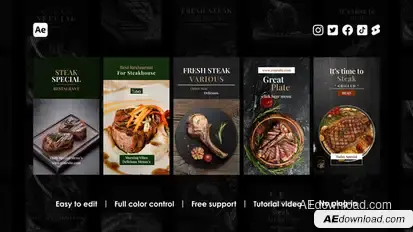 Food Instagram Reels Product Promo template preview