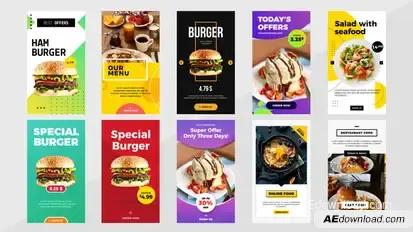 Food Instagram Stories Product Promo template preview
