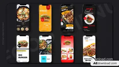 Food Instagram Stories Product Promo template preview
