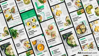 Food Instagram Stories Product Promo template preview