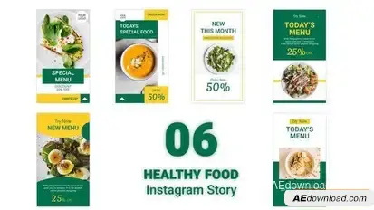 Videohive Food Instagram Stories 34599448 Product Promo template preview