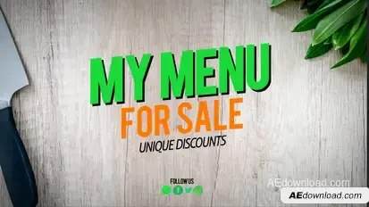 Food Menu Product Promo template preview