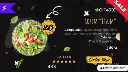 Food Menu Promo Product Promo template preview