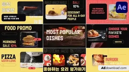 Food Promo for After Effects Openers template preview
