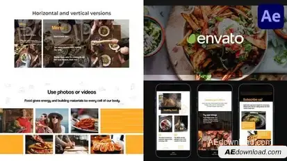 Food Promo for After Effects Openers template preview