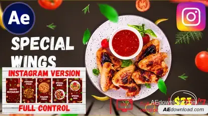 Food Promo Menu Spring || Food Promo Stories Instagram Version Product Promo template preview