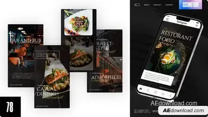 Food Reels Product Promo template preview