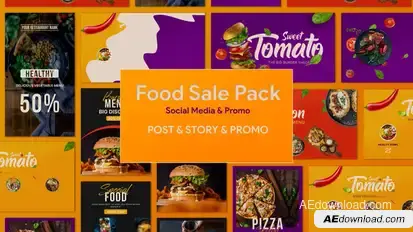 Food Sale Pack Product Promo template preview