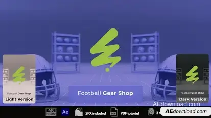 Football Gear Shop Openers template preview