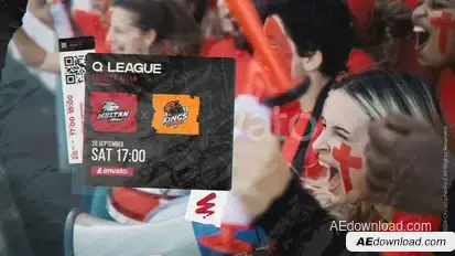Football Rivalry Promo broadcast-packages template preview