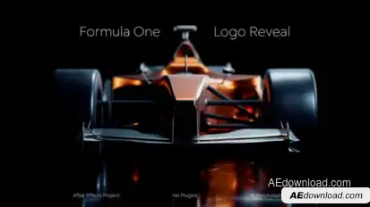 Formula One Racing Logo Reveal Logo Stings template preview