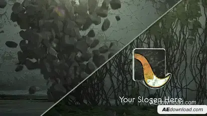 Fractions Storm Logo Logo Stings template preview