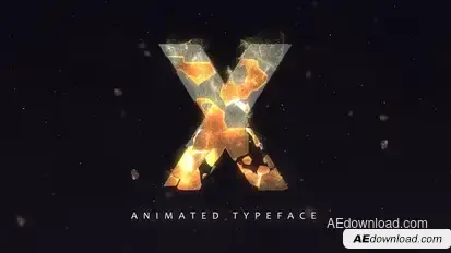 Fracture Titles - Animated Typeface Titles template preview