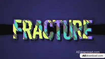 Fractured Title & Logo Openers template preview