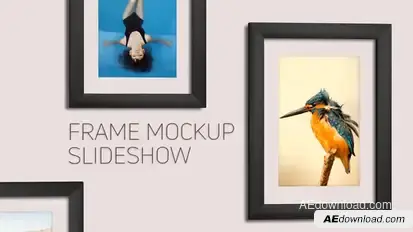Frame Mockup Slideshow Video Displays template preview