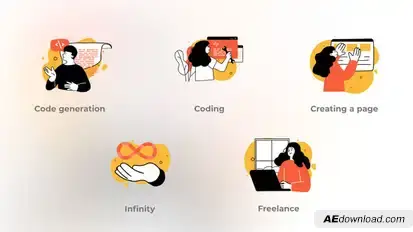 Freelance Concept Images - Stonepictures Set of Mini Concepts Elements template preview