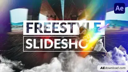 Freestyle Slideshow Video Displays template preview