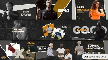 Freeze Frame Elements template preview
