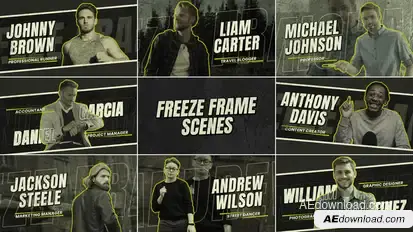 Freeze Frame Video Displays template preview