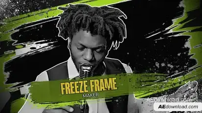 Freeze Frame | Brush Style Openers template preview