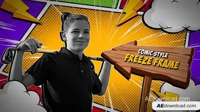 Freeze Frame | Comic Style Intro Openers template preview