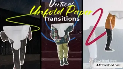 Freeze Frame Paper Transitions Elements template preview