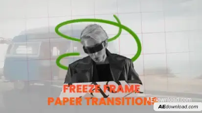 Freeze Frame Paper Transitions Openers template preview