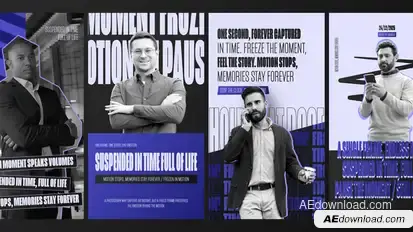 Freeze Frame Vertical Reels Pack Openers template preview