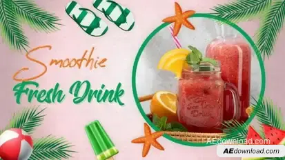 Fresh and Healthy Drink Promo Openers template preview