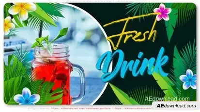 Videohive Fresh And Healthy Drinks Openers template preview