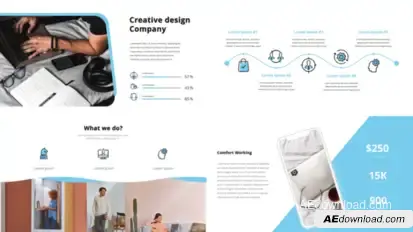 Fresh Corporate Presentation Openers template preview