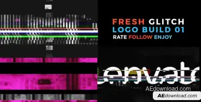 Fresh Glitch Logo Build 2 Pack Volume 1 Logo Stings template preview