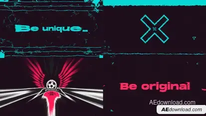 Fresh Glitch Logo Intro Logo Stings template preview