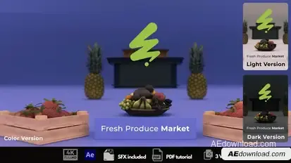 Fresh Produce Market Promo Openers template preview