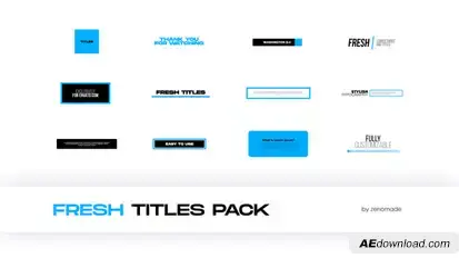 Fresh Titles Titles template preview